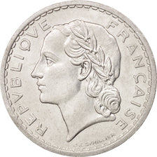 France, Lavrillier, 5 Francs, 1949, Paris, SUP+, Aluminum, KM:888b.1