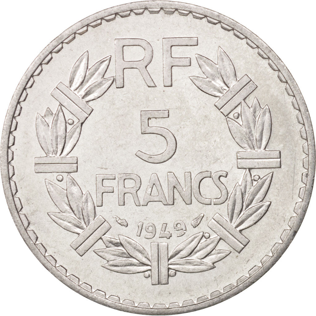 France, Lavrillier, 5 Francs, 1949, Paris, SUP+, Aluminum, KM:888b.1