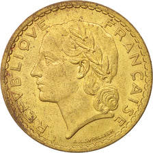 Münze, Frankreich, Lavrillier, 5 Francs, 1940, VZ, Aluminum-Bronze, KM:888a.1