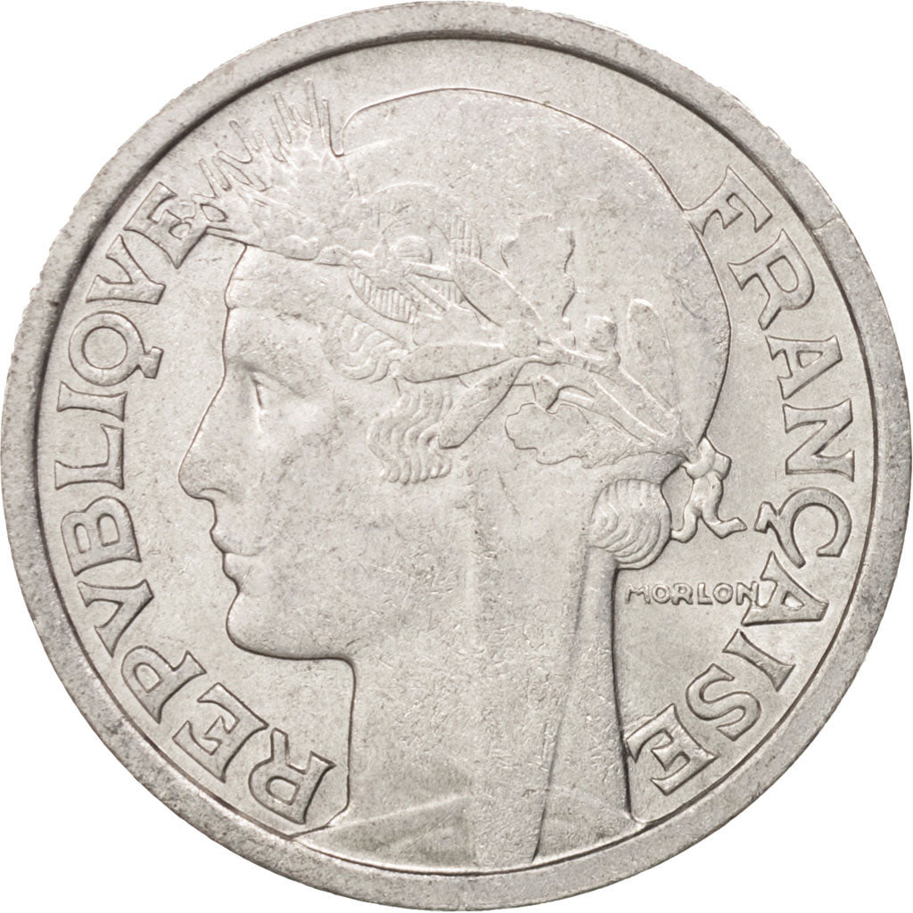 Moneta, Francja, Morlon, 2 Francs, 1948, Beaumont le Roger, MS(60-62)