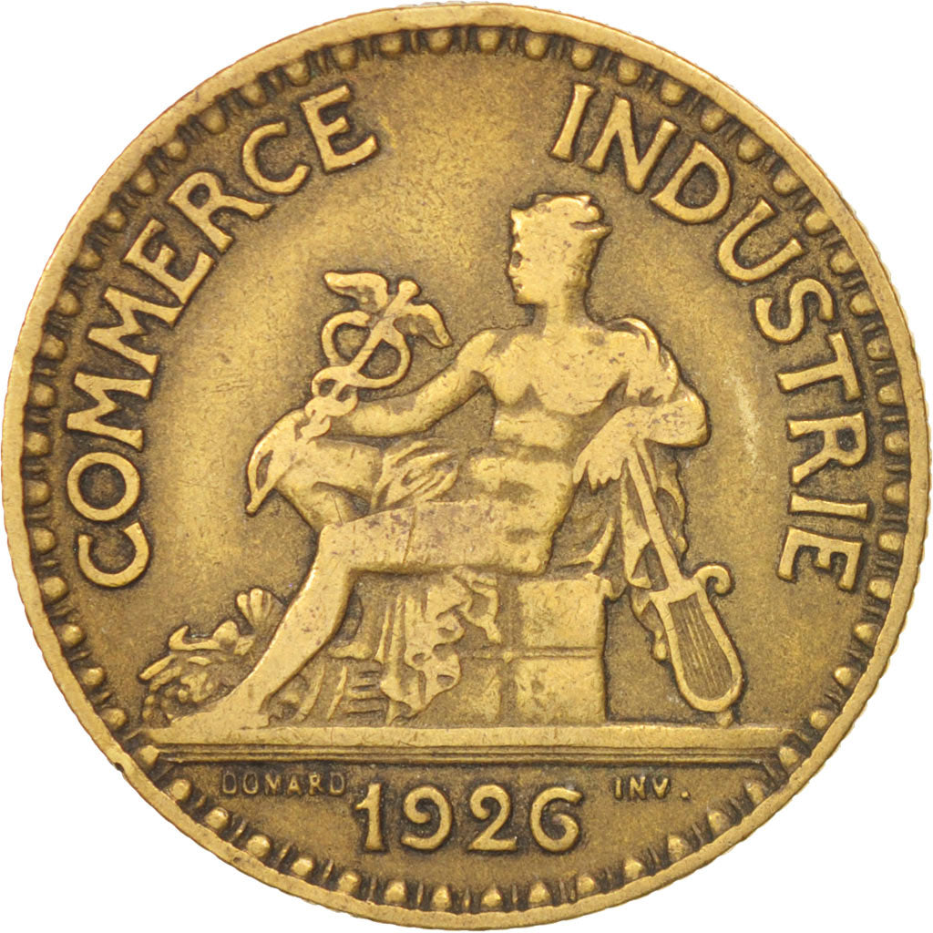 Moneta, Francja, Chambre de commerce, 2 Francs, 1926, Paris, VF(30-35)