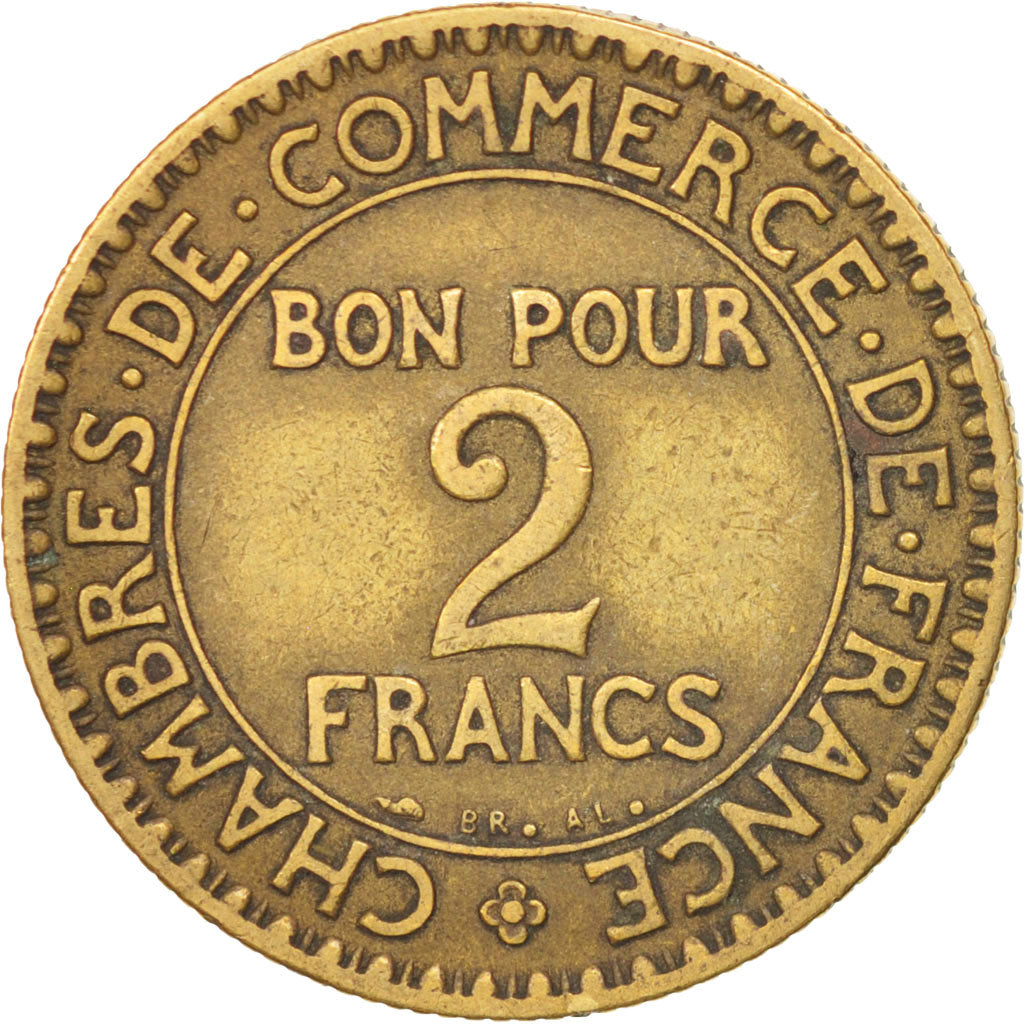 Moneta, Francja, Chambre de commerce, 2 Francs, 1926, Paris, VF(30-35)