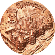 France, Medal, Le Château de Chambord, François Ier, Salamandre, Coutré