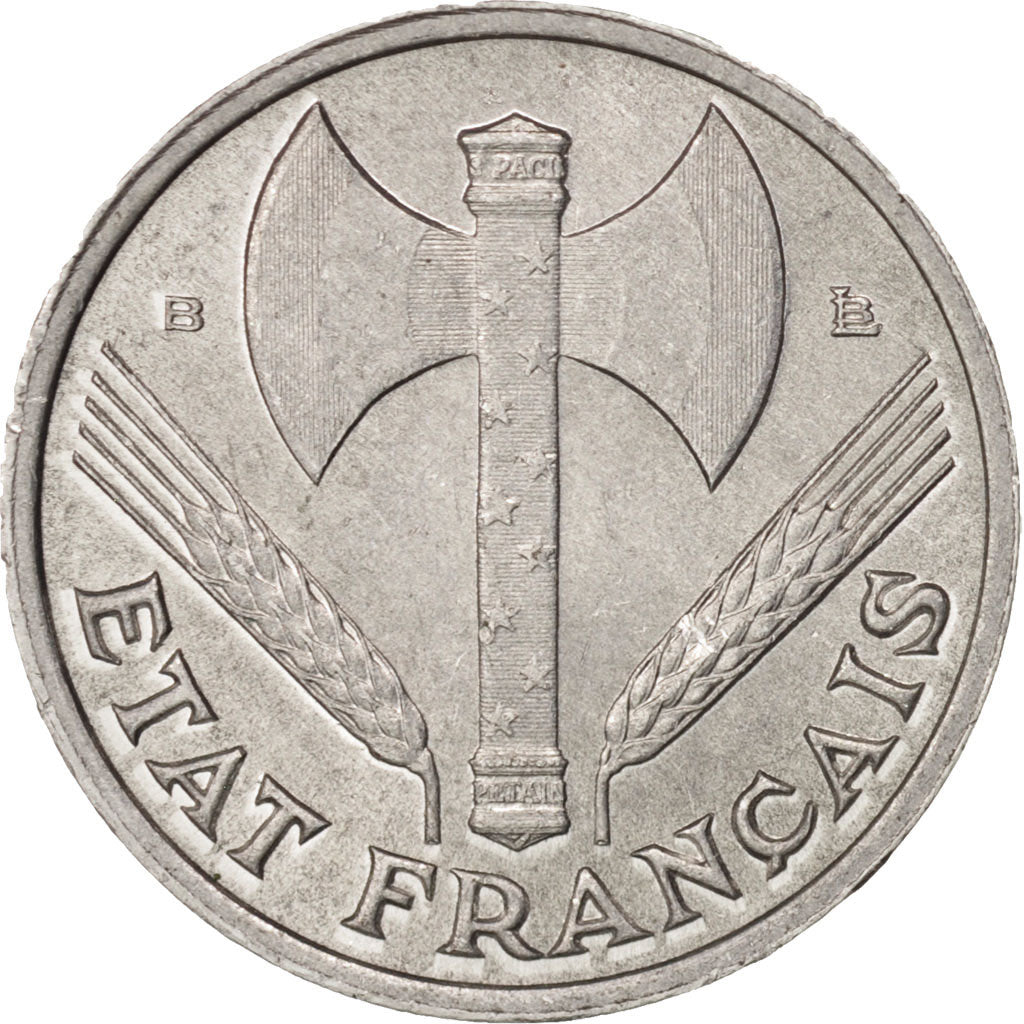 Coin, France, Bazor, 50 Centimes, 1944, Beaumont le Roger, MS(60-62), Aluminum