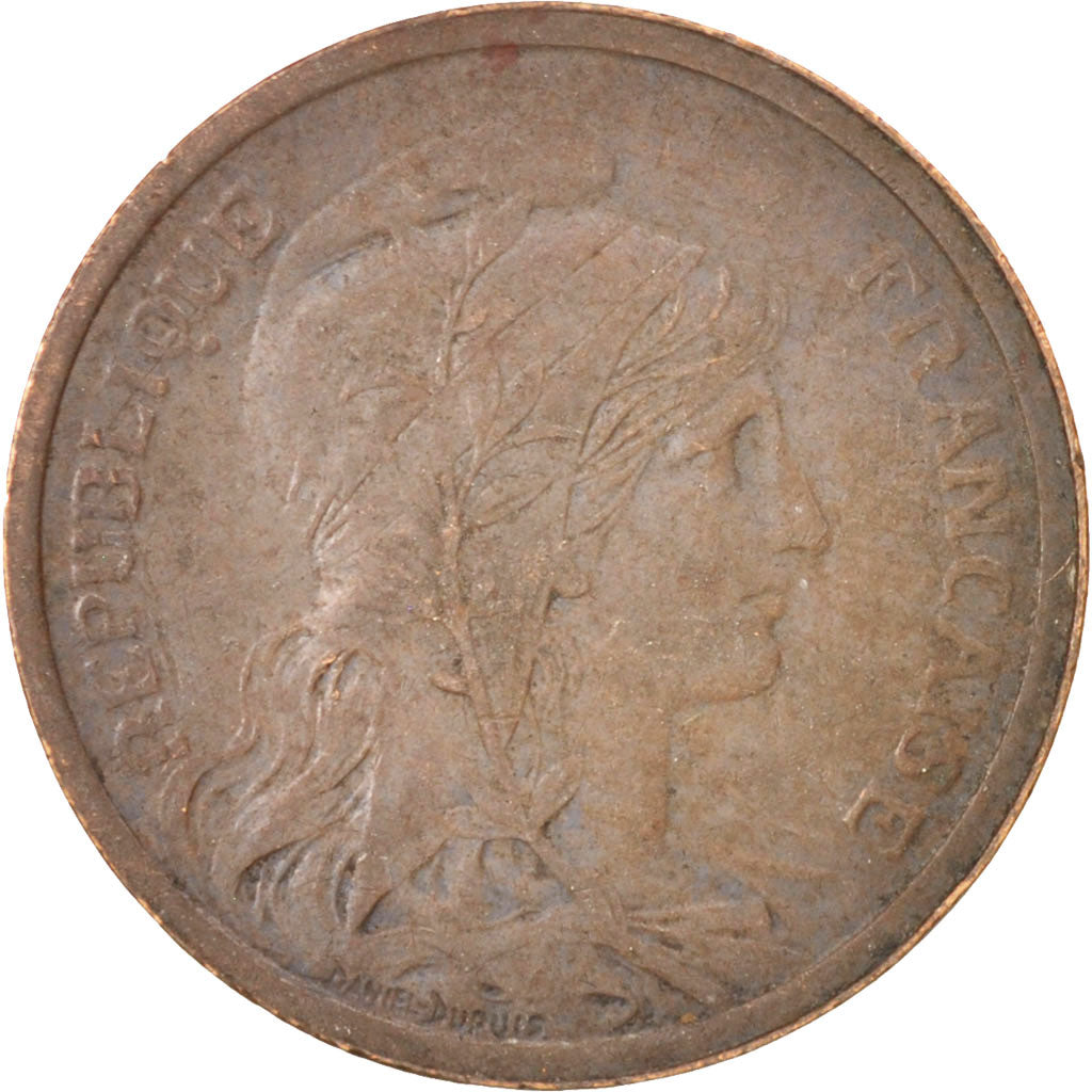 France, Dupuis, 2 Centimes, 1912, Paris, EF(40-45), Bronze, KM:841, Gadoury:107