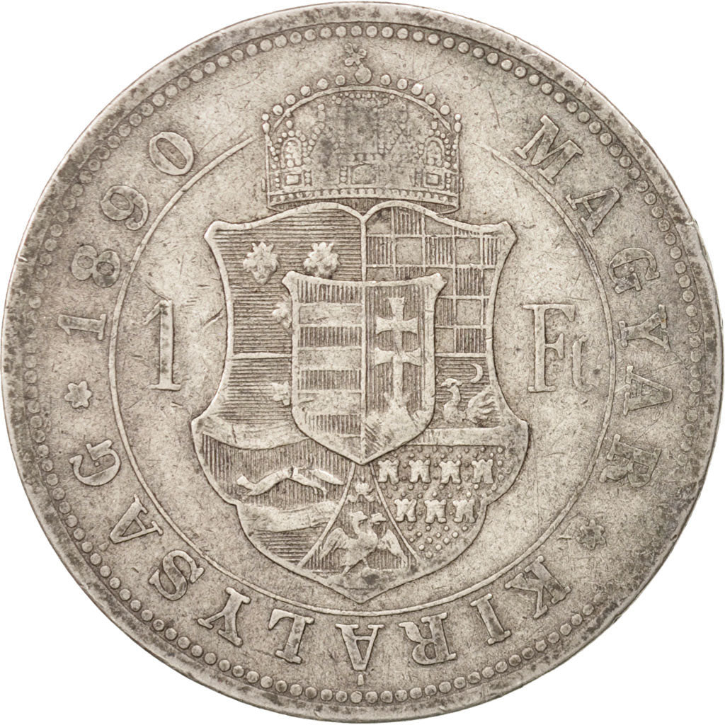 Hungary, Franz Joseph I, Forint, 1890, Kormoczbanya, EF(40-45), Silver, KM:475