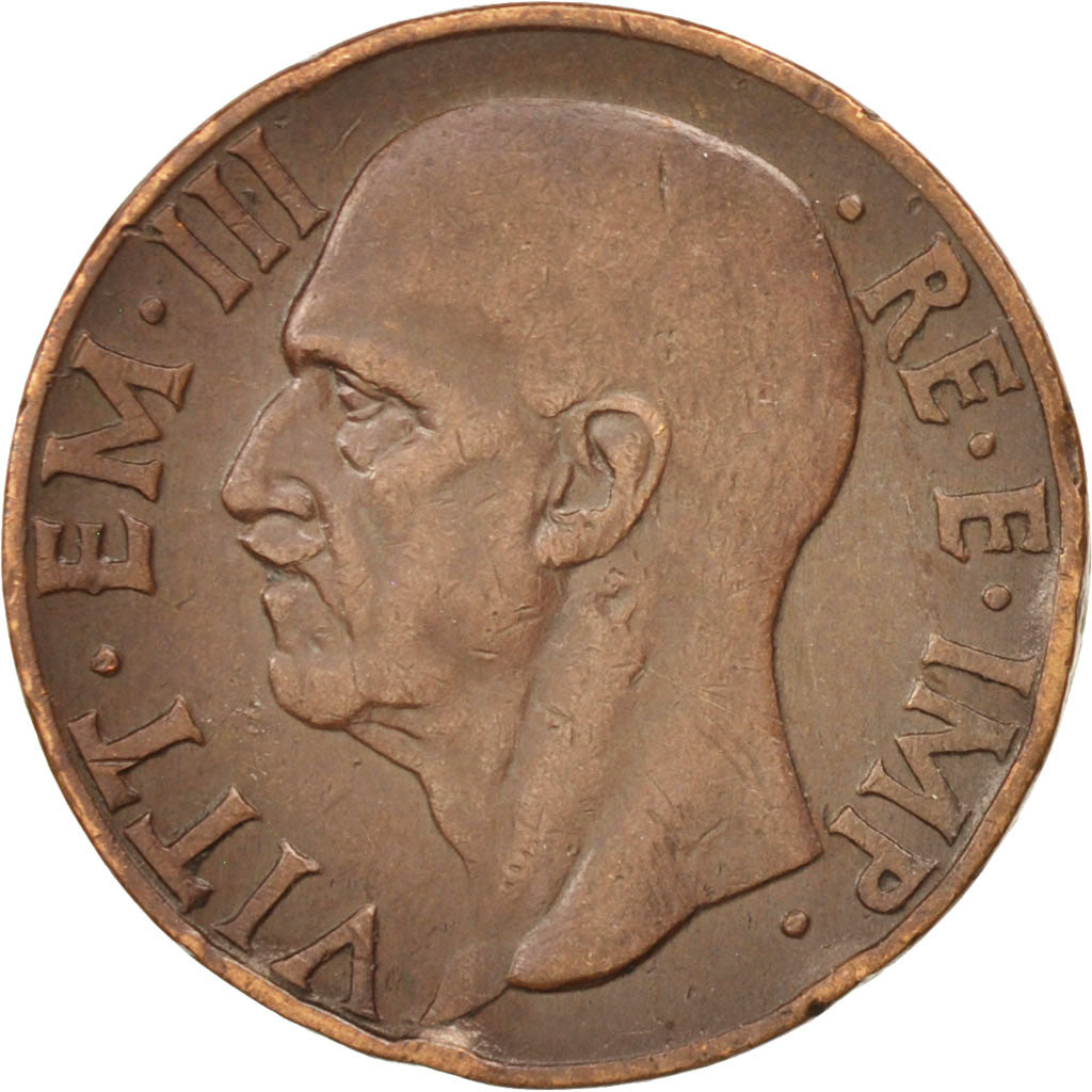 Italy, Vittorio Emanuele III, 10 Centesimi, 1936, Rome, EF(40-45), Copper, KM:74