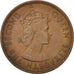 Zypern, 5 Mils, 1955, AU(50-53), Bronze, KM:34