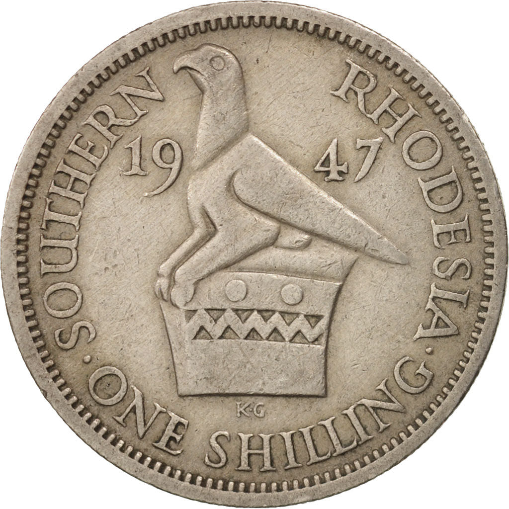Coin, Southern Rhodesia, George VI, Shilling, 1947, EF(40-45), Copper-nickel