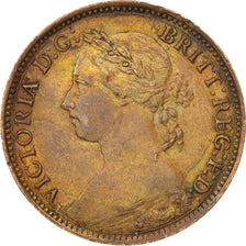Coin, Great Britain, Victoria, Farthing, 1886, MS(63), Bronze, KM:753