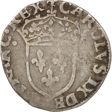 Monnaie, France, Sol Parisis, 1597, Paris, TB+, Argent, Duplessy:1083