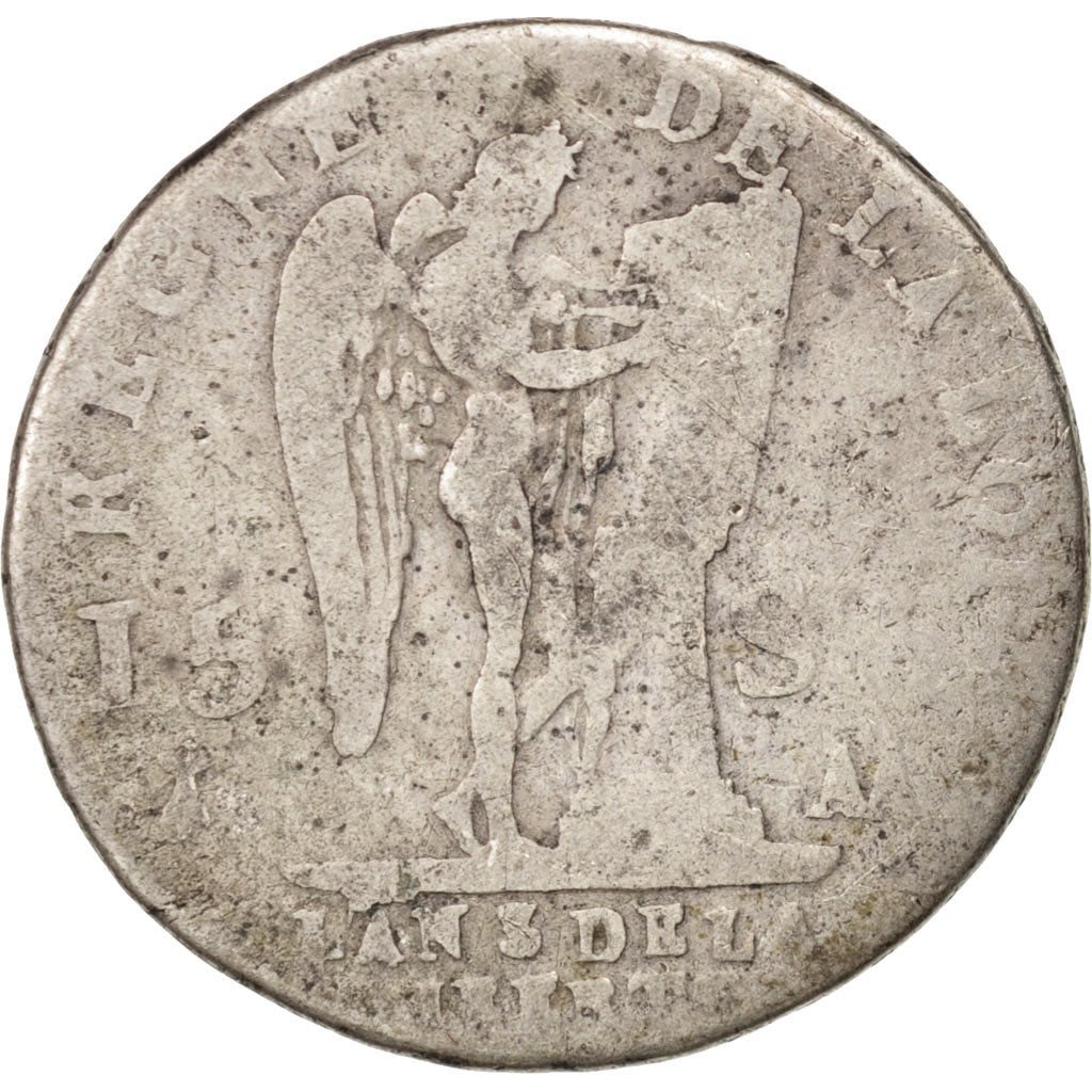 Coin, France, 15 sols français, 15 Sols, 1/8 ECU, 1791, Metz, VG(8-10), Silver