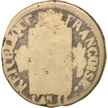 France, Sol aux balances françoise, Sol, 1793, Strasbourg, G(4-6), Bronze
