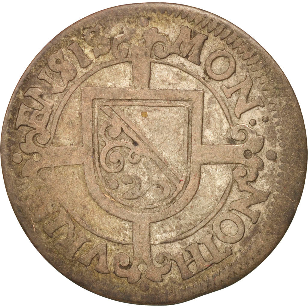 SWISS CANTONS, ZURICH, Batzen, 1623, Zürich, VF(30-35), Billon, KM:40