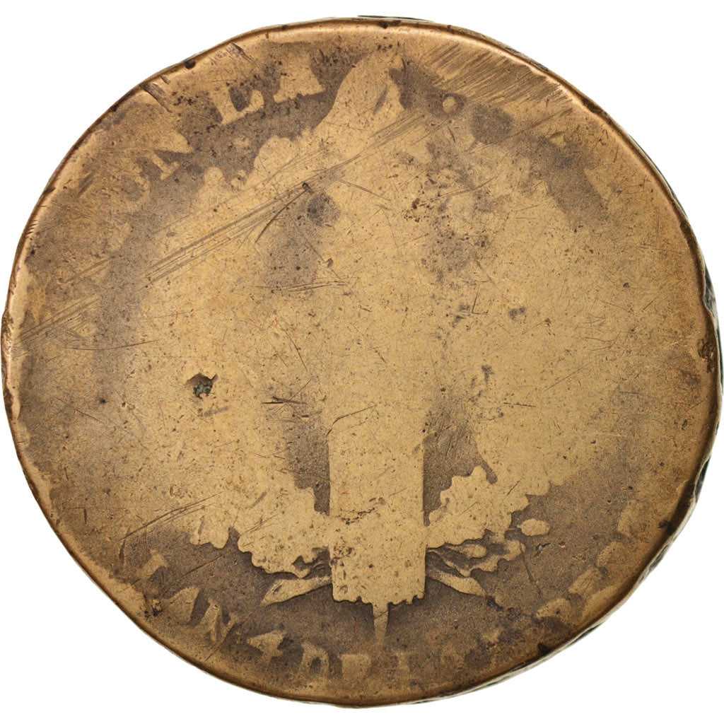 Coin, France, 2 sols françois, 2 Sols, 1792, Lille, F(12-15), Bronze
