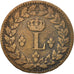 Münze, Frankreich, Napoléon I, Decime, 1815, Strasbourg, S+, Bronze, KM:700