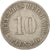 Moneda, ALEMANIA - IMPERIO, Wilhelm II, 10 Pfennig, 1908, Munich, MBC, Cobre -