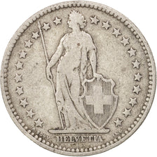 Switzerland, 2 Francs, 1894, Bern, VF(20-25), Silver, KM:21