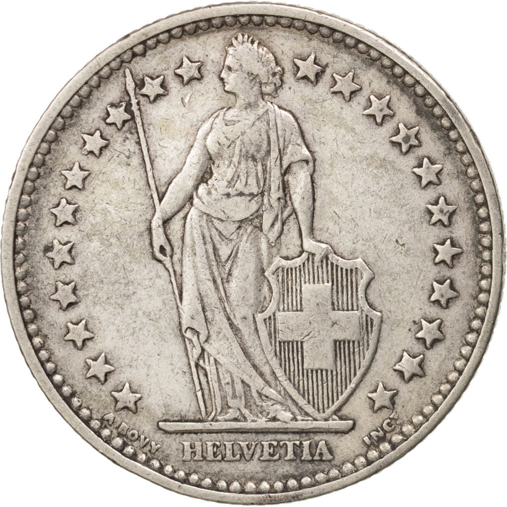 Switzerland, 2 Francs, 1901, Bern, EF(40-45), Silver, KM:21