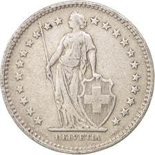 Switzerland, 2 Francs, 1922, Bern, VF(20-25), Silver, KM:21