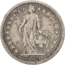 Coin, Switzerland, 2 Francs, 1878, Bern, VF(30-35), Silver, KM:21