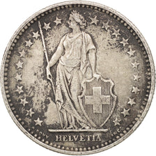 Coin, Switzerland, 2 Francs, 1907, Bern, EF(40-45), Silver, KM:21
