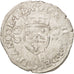 France, Henri II, Douzain aux croissants, 1551, Paris, VF(30-35), Billon