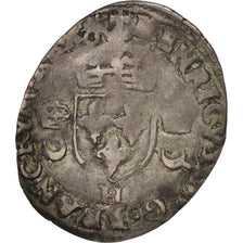 Frankreich, Henri II, Douzain aux croissants, 1550, La Rochelle, VF(20-25)