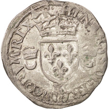 Münze, Frankreich, Douzain aux croissants, 1551, Bordeaux, SS, Billon