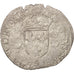 France, Henri II, Douzain aux croissants, 1552, Troyes, B+, Billon