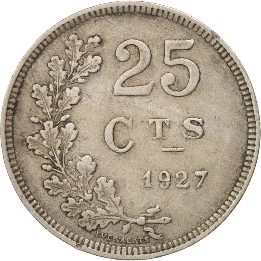 Coin, Luxembourg, Charlotte, 25 Centimes, 1927, Luxembourg, AU(50-53)
