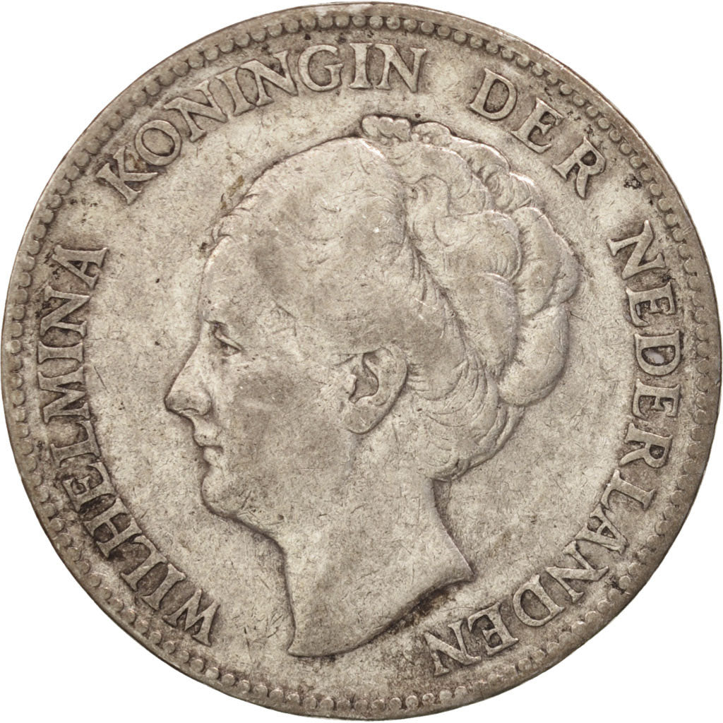 Netherlands, Wilhelmina I, Gulden, 1923, VF(30-35), Silver, KM:161.1