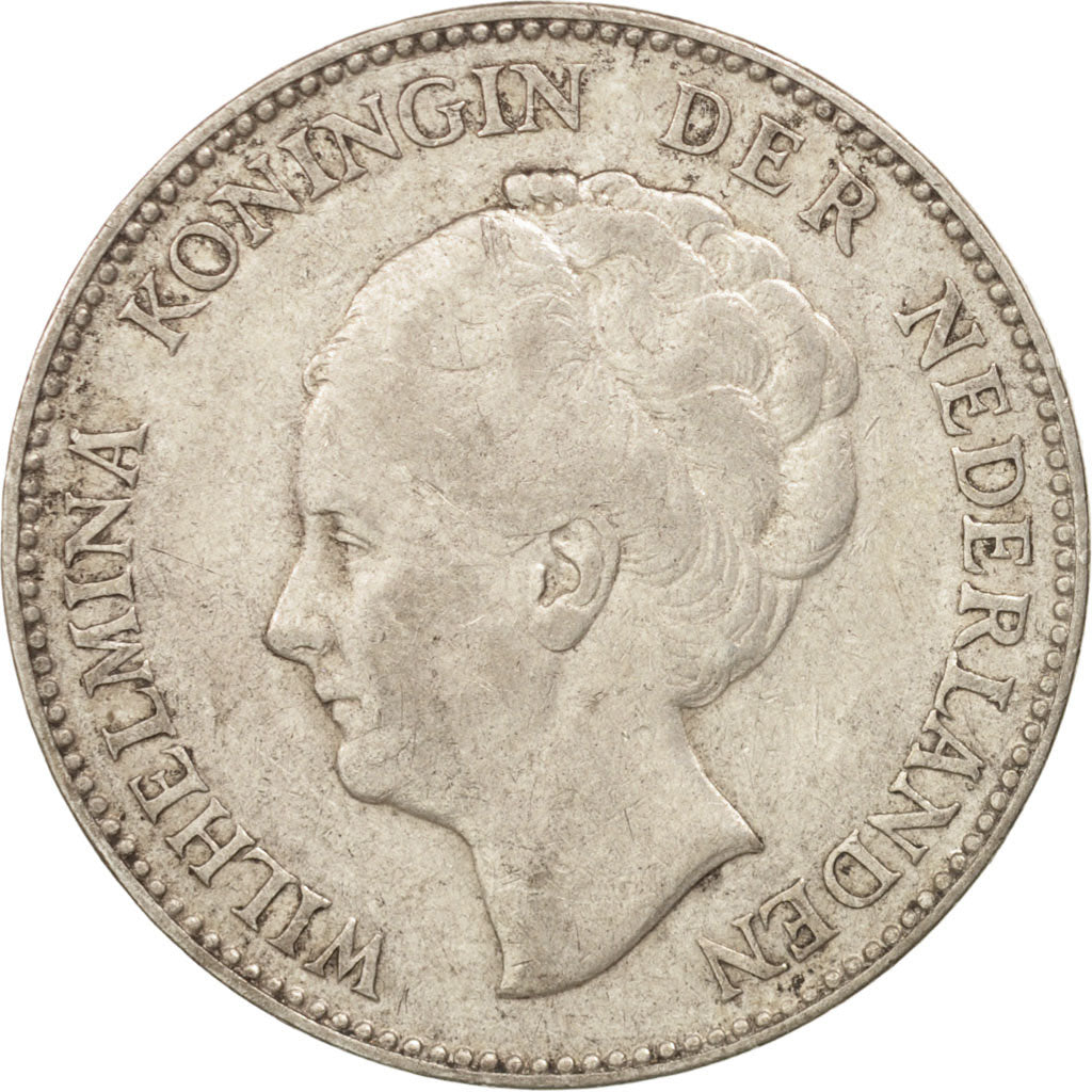 Netherlands, Wilhelmina I, Gulden, 1923, VF(30-35), Silver, KM:161.1