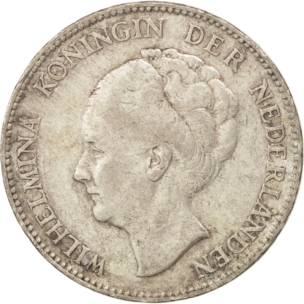 Netherlands, Wilhelmina I, Gulden, 1931, VF(30-35), Silver, KM:161.1