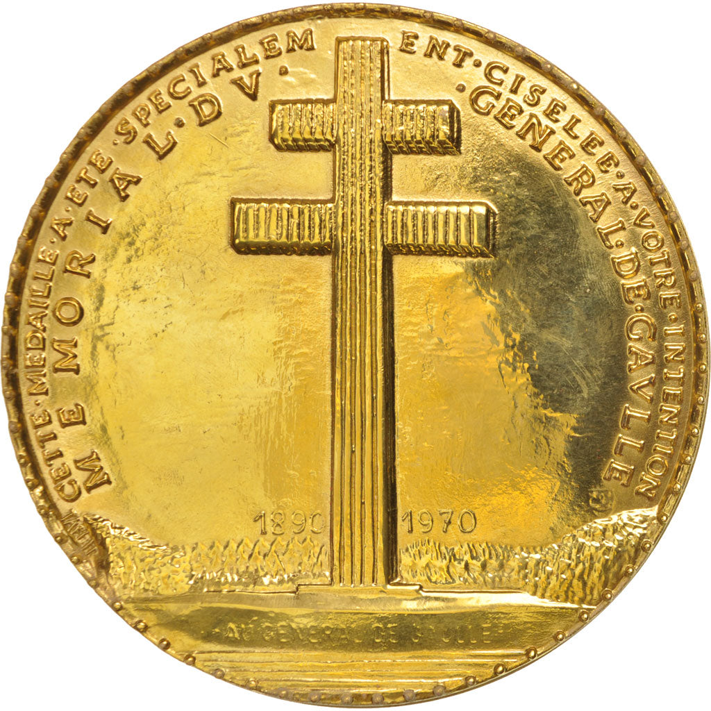 France, Medal, Charles De Gaulle, History, Jaeger, MS(60-62), Bronze