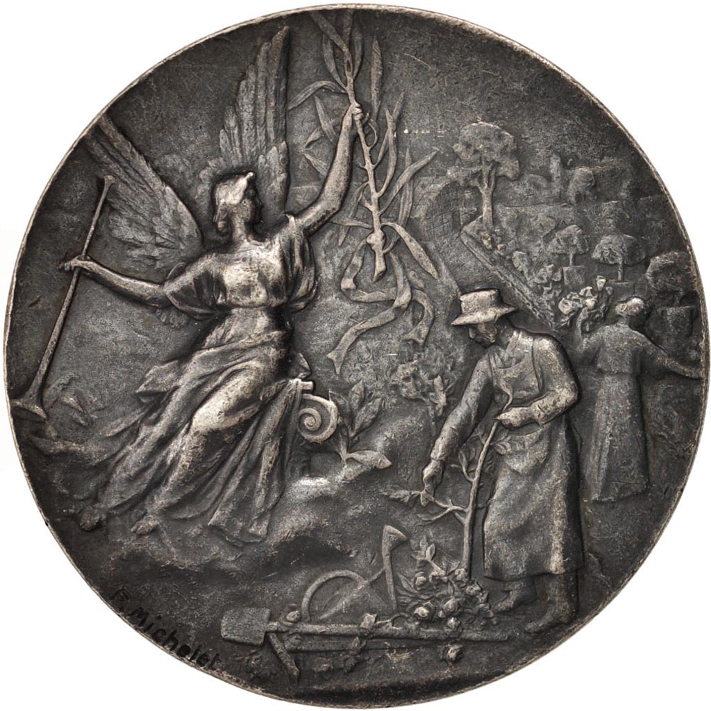 France, Medal, Union Horticole du canton de St Maur-des-Fosses, Flora, Michelet