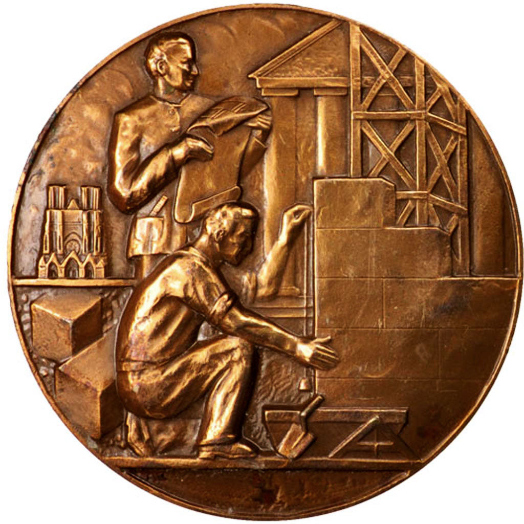 Francia, Medal, Fédération Régionale du Nord-Est, Business & industry, 1956