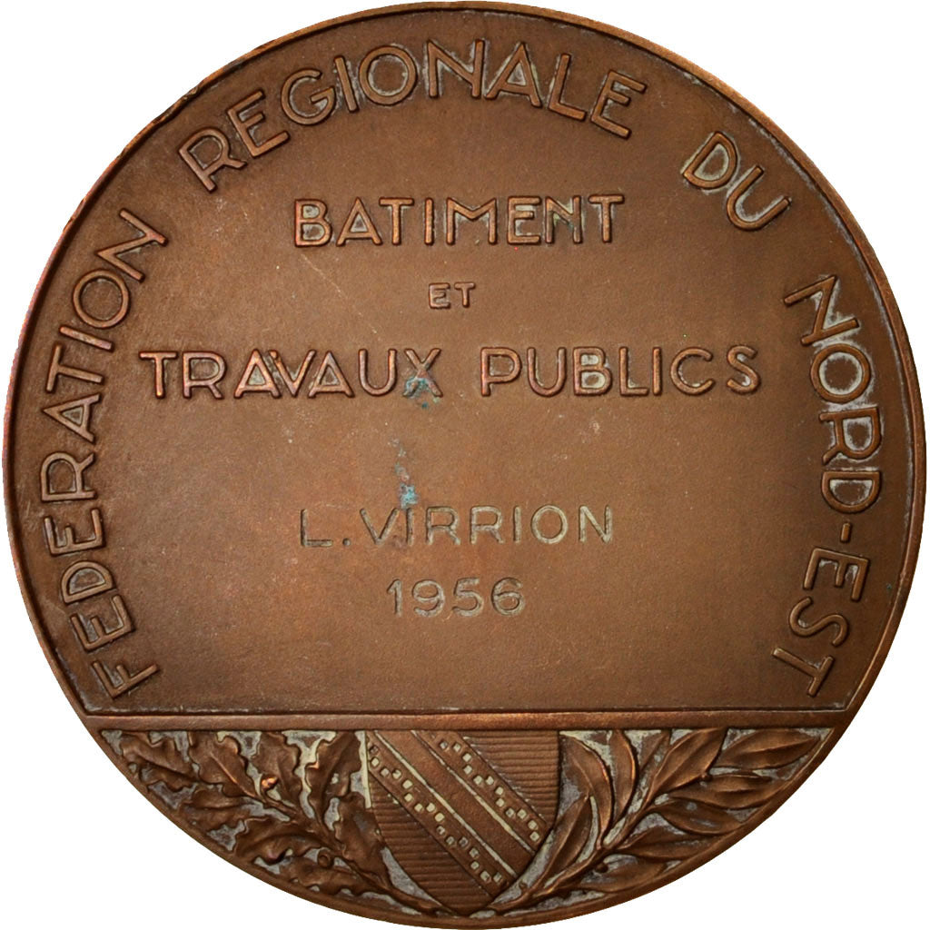 Francia, Medal, Fédération Régionale du Nord-Est, Business & industry, 1956