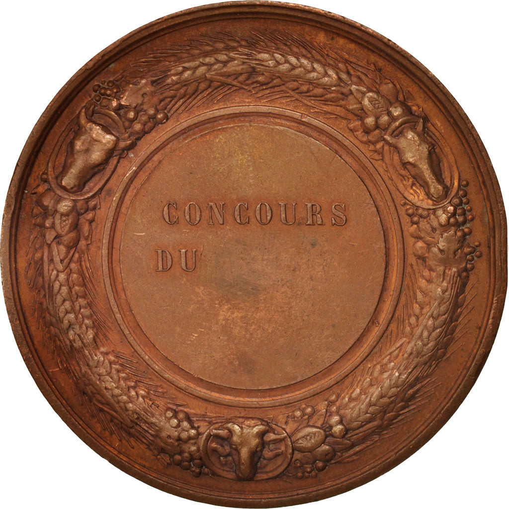 France, Medal, Comice agricole de Marle, Business & industry, AU(50-53), Copper