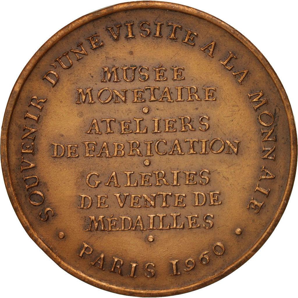 Francia, Medal, Visite à la Monnaie, Arts & Culture, 1960, SPL-, Bronzo, 36