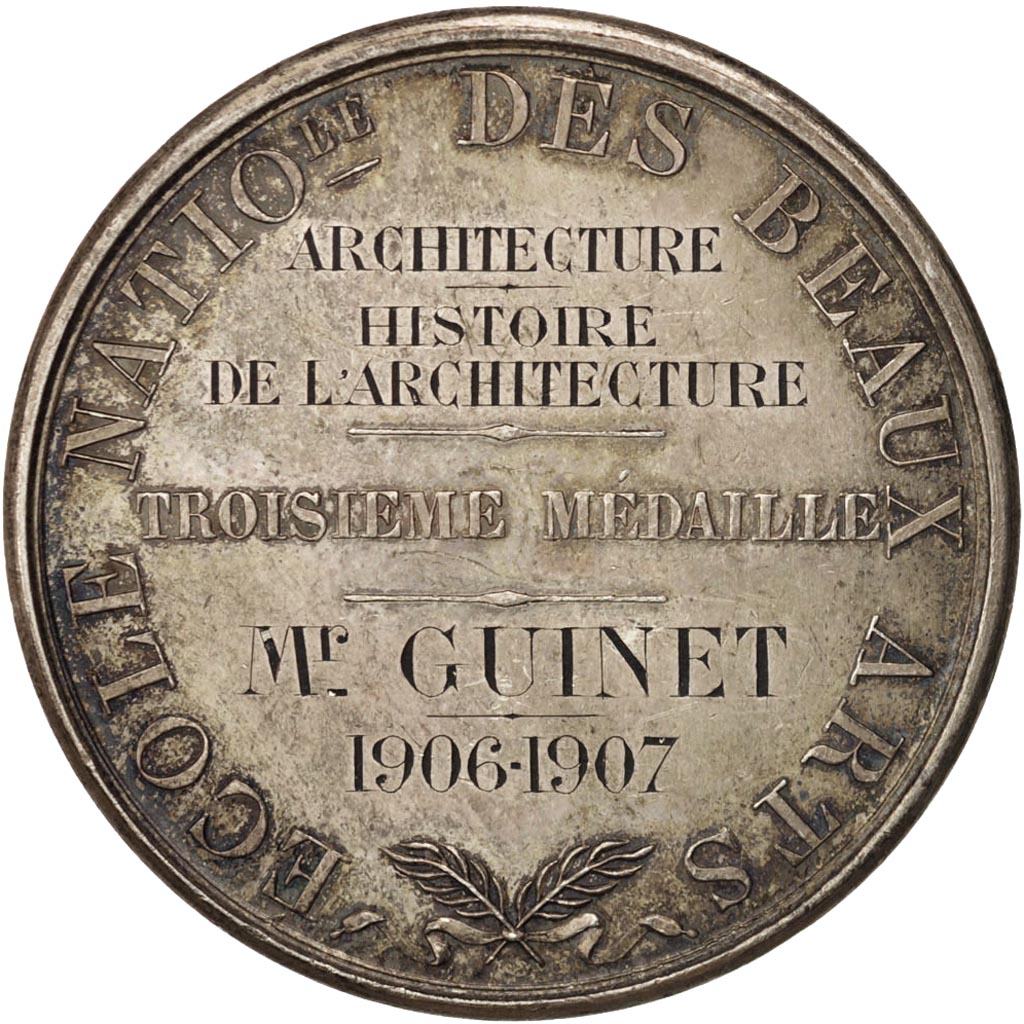 France, Medal, École Nationale des Beaux Arts, Architecture, Arts & Culture
