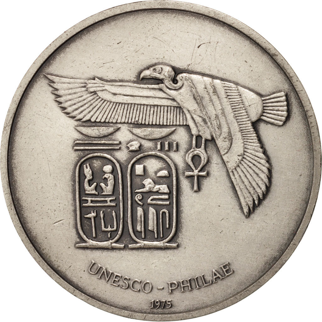 Francia, Medal, Unesco-Philae, Arts & Culture, 1975, Leognany, BB+, Argento, 41