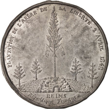 France, Medal, Ville de Reims, Plantation de l'arbre de la Liberté, History