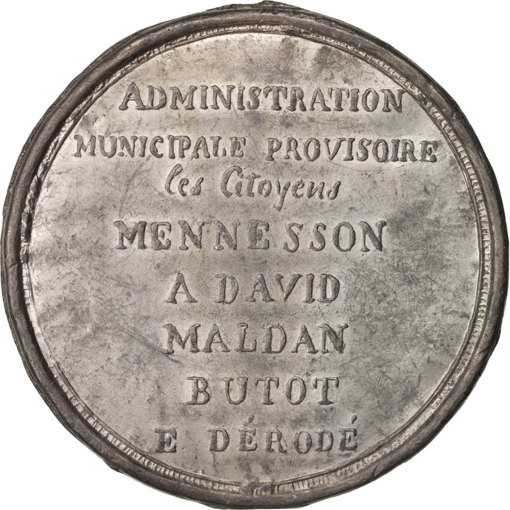France, Medal, Ville de Reims, Plantation de l'arbre de la Liberté, History