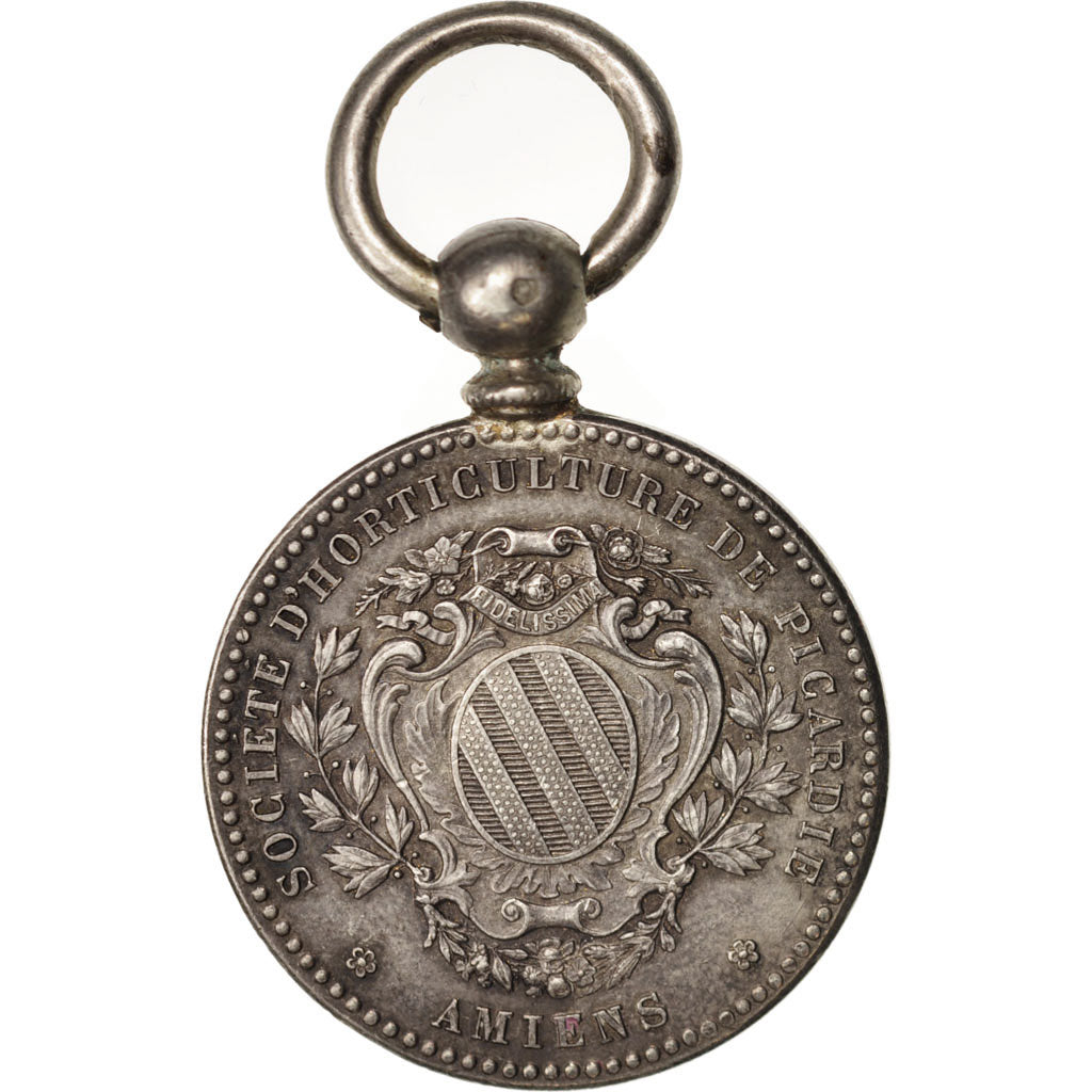 France, Medal, Société d'horticulture de Picardie, Amiens, Flora, Dubois.A