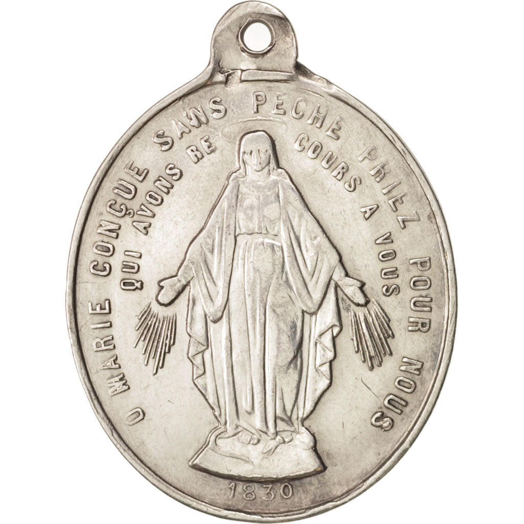 France, Medal, Pie IX, Religions & beliefs, 1830, AU(55-58), Silver, 37