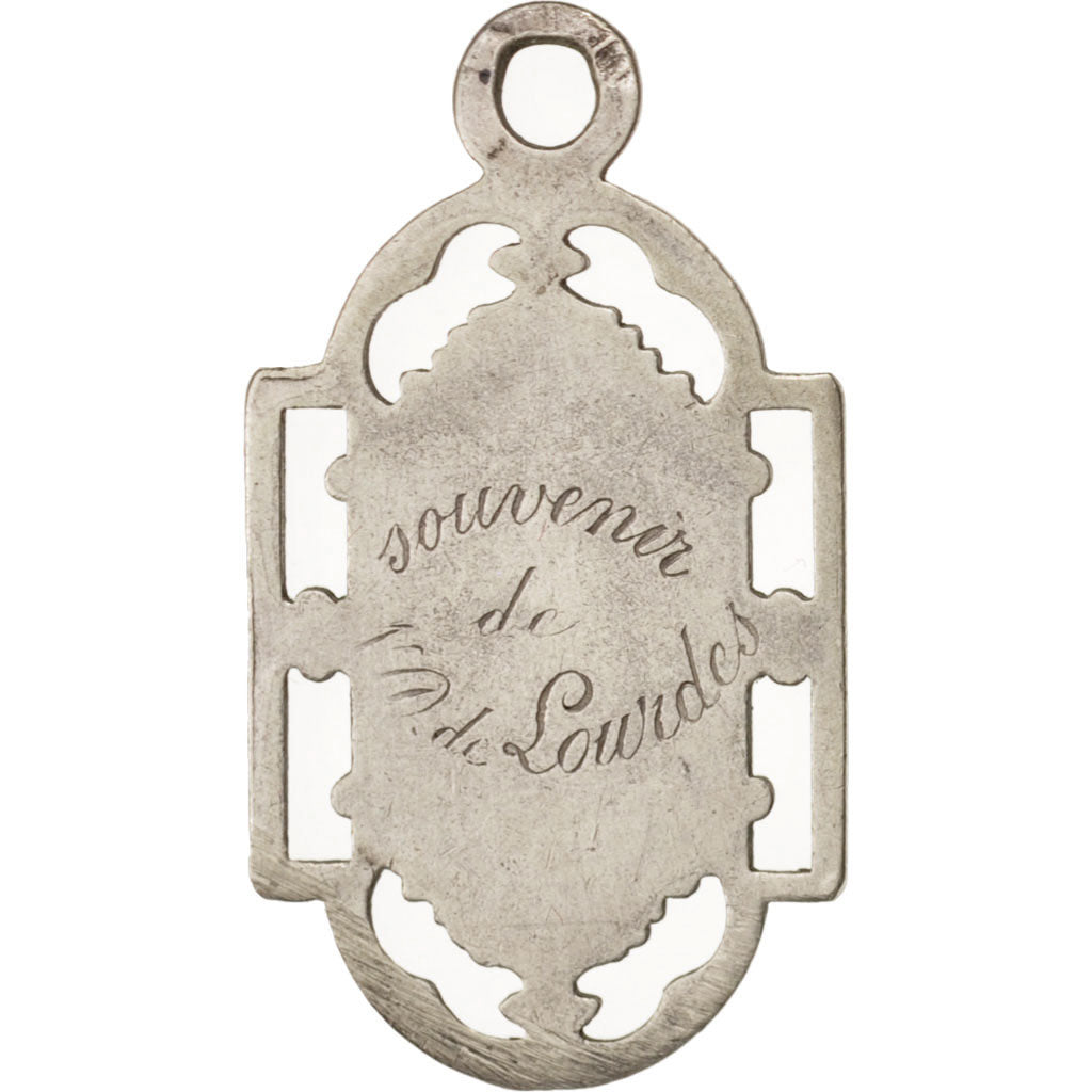 France, Medal, Souvenir de Lourdes, Religions & beliefs, XIX Century, EF(40-45)