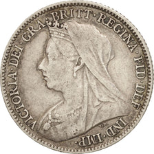 Great Britain, Victoria, 6 Pence, 1893, EF(40-45), Silver, KM:779