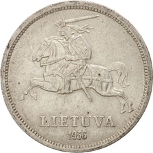 Lithuania, 5 Litai, 1936, AU(50-53), Silver, KM:82