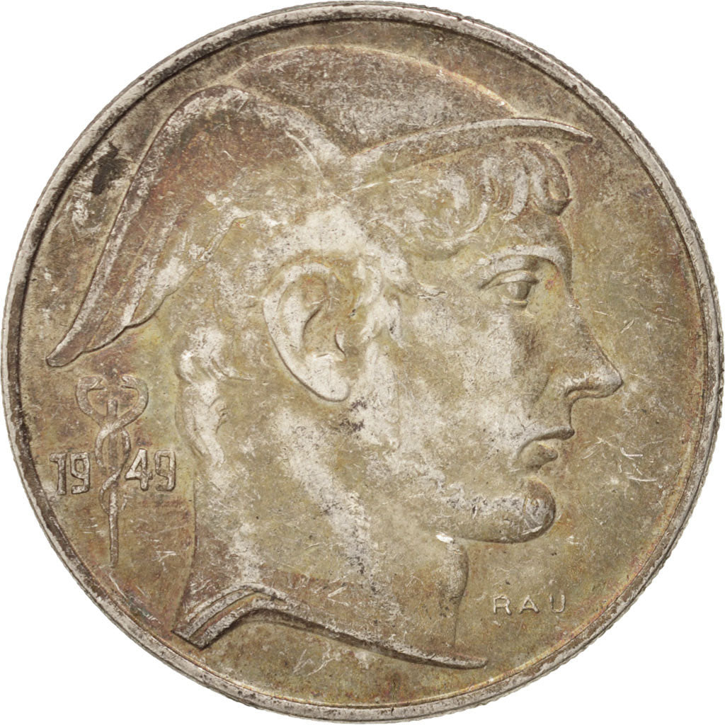 Coin, Belgium, 20 Francs, 20 Frank, 1949, EF(40-45), Silver, KM:141.1